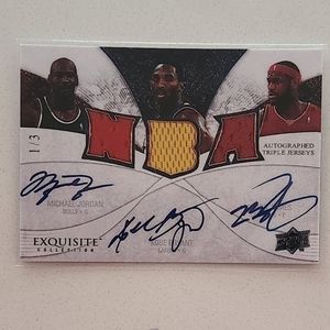 Jordan/Bryant/James Reprint  Basketball Card
